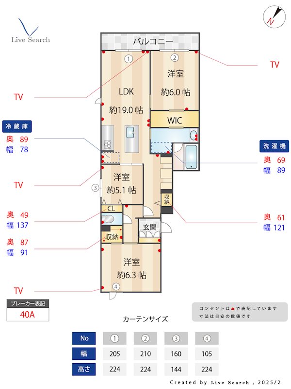 シャーメゾン レスリジェアルカディア 201号室 間取り