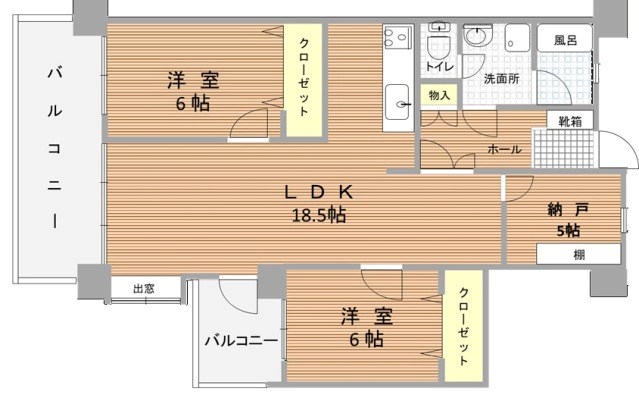 アンピールメゾン黒門 間取り