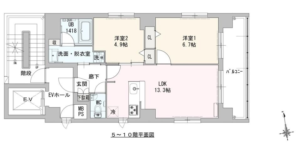 ロータス大濠パークサイド 間取り