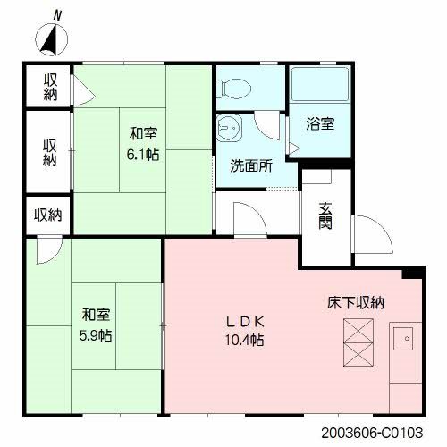 パークハイムMORI B棟 間取り図