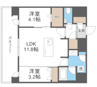エンクレスト博多BRIGHT 間取り図