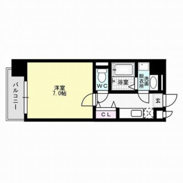 スカイコート博多駅前第２ 間取り図