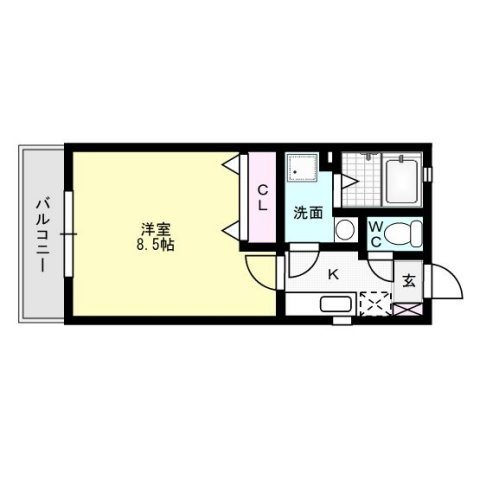 リブレア福重南A 間取り