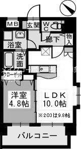 ピュア博多駅南弐番館 間取り