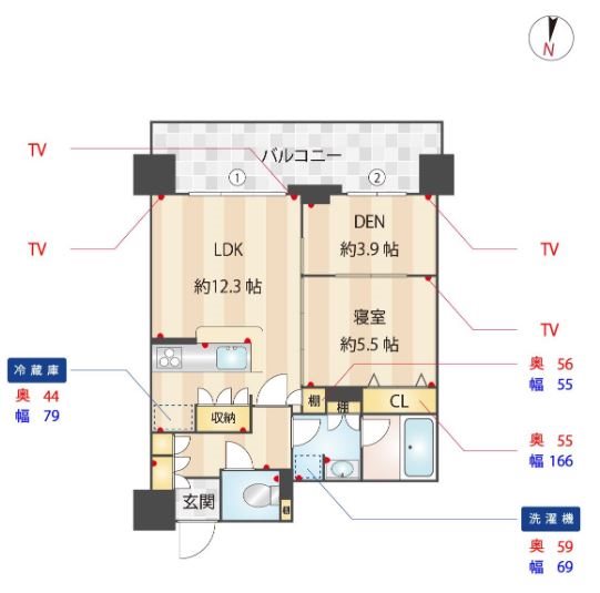 ルキシア薬院 間取り