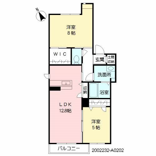 クオリティコート 202号室 間取り