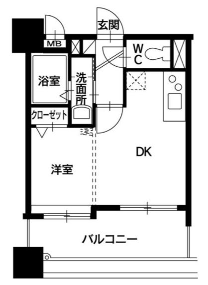 ベールメトロ姪浜 間取り