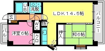 間取り ハーベスト大橋 間取り図