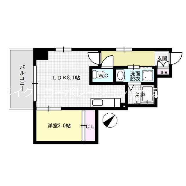 ラフレシーサ博多駅南Ⅵ 間取り
