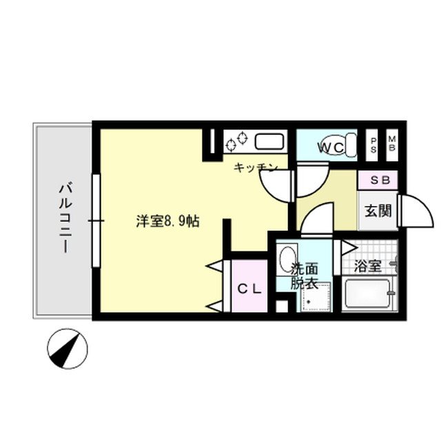 メゾン'Q' 307号室 間取り