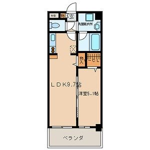 アジリア大濠ウェスト  間取り
