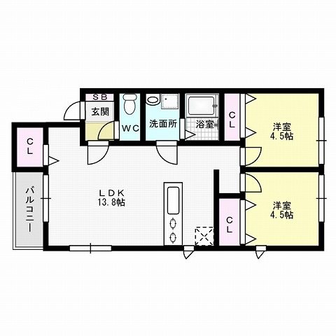 メゾンクレール有田 間取り