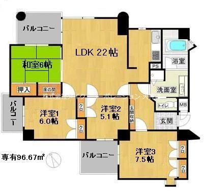 ベルメゾン昭代  間取り