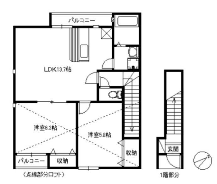 ボルベール姪浜 間取り