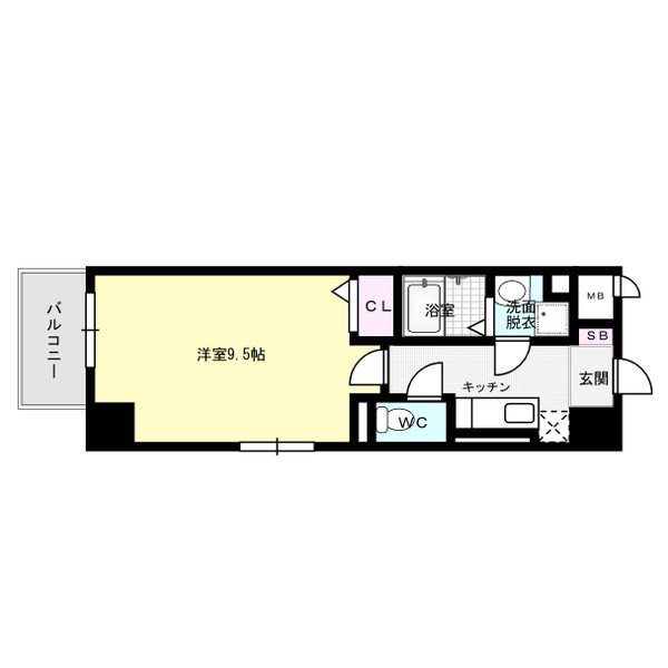 グランド ライン 901号室 間取り