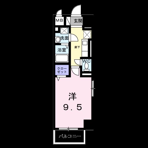 グランド ライン 901号室 間取り