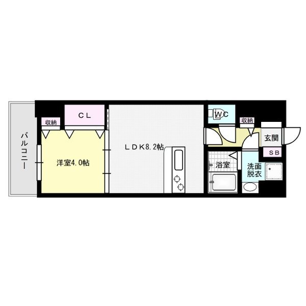 エンクレスト吉塚駅前Ⅱ 間取り
