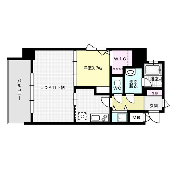 ナビールコート薬院 間取り