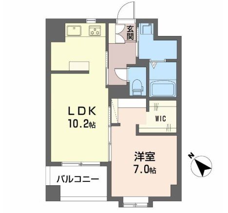 パティオ薬院Ⅱ 間取り