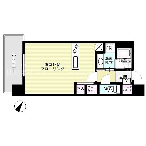 テングッド渡辺通 間取り