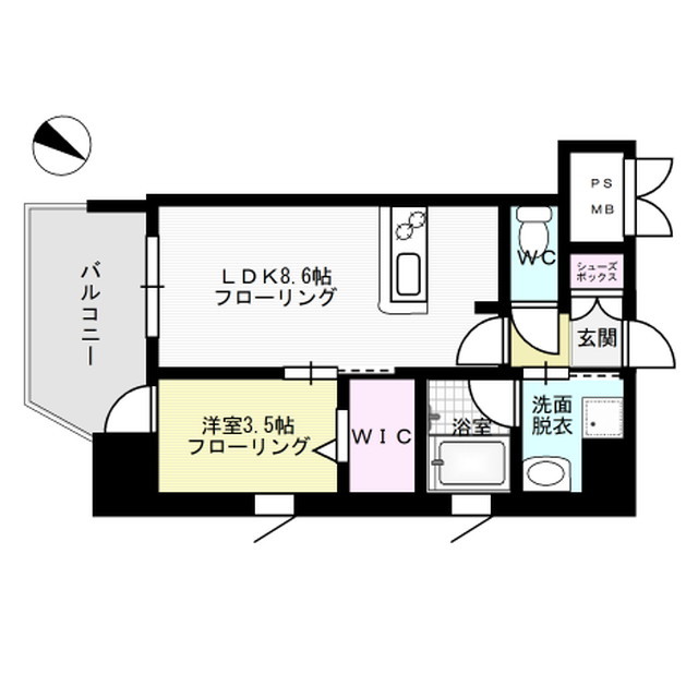 エンクレスト天神ＭＯＤＥ  間取り