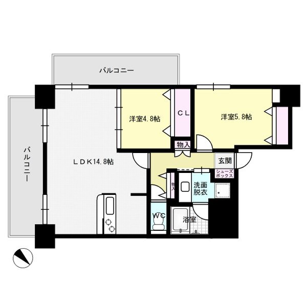 アビターレ薬院南 間取り