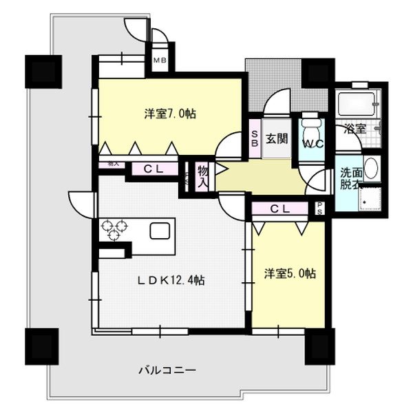 エイルマンション博多駅 間取り