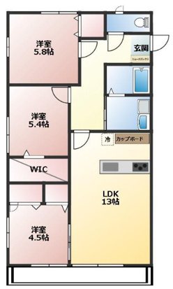 間取り vita comodo 間取り図