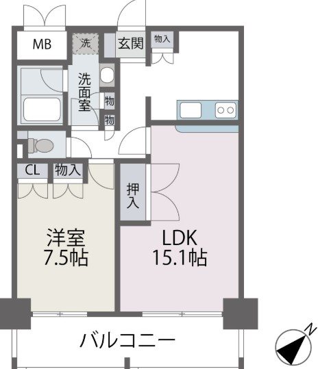 アビターレ薬院南 間取り