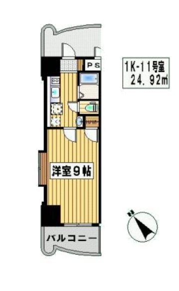 ロイヤル渡辺通１５４ 間取り