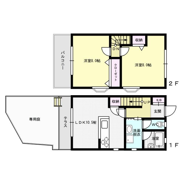 レインボーヒル井乃浦 間取り