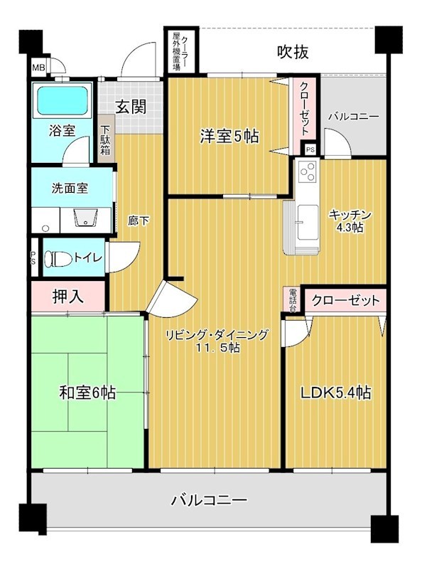 サングレート薬院駅ロイヤルウィン 間取り