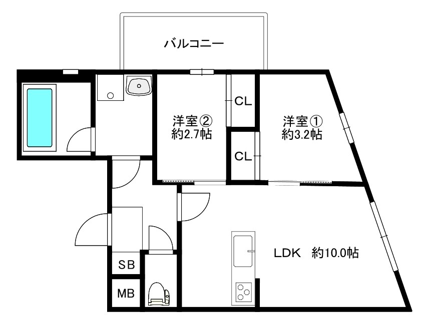 MODERN ASPIRATION 薬院Court 間取り