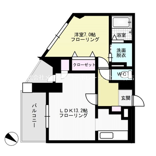 ラクレイス西新レジデンシャルタワー 間取り