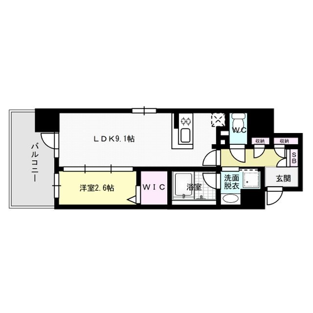 間取り グランフォーレプライム六本松 間取り図