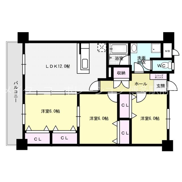 カワイアーバンビルⅡ 間取り