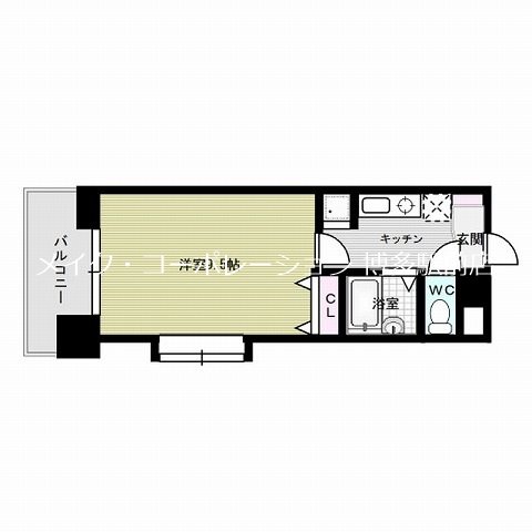 アクタス博多駅前Ⅱ 間取り