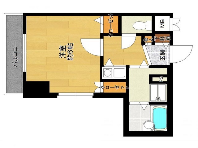 エスポワールマンション天神南 間取り