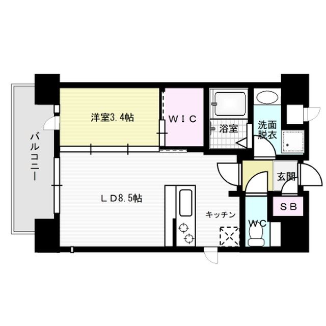 ネストピア大濠公園駅前Ⅱ 間取り