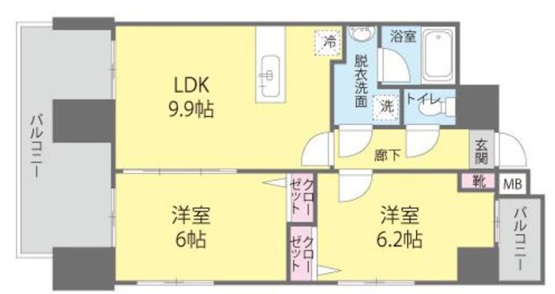 ナジェスタ大濠 間取り