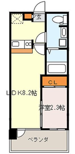 グランフォーレプライム西新 間取り