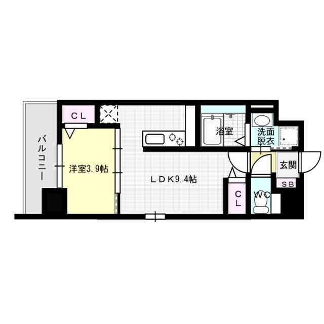 フィーノ南福岡 401号室 間取り