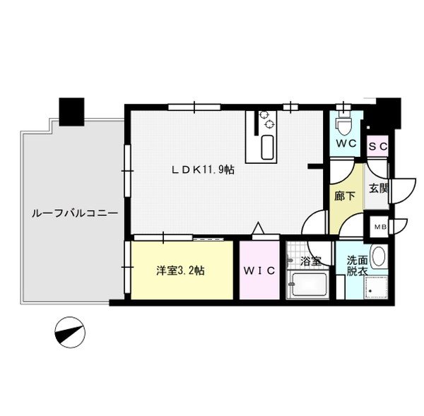 エフパルク大橋 間取り