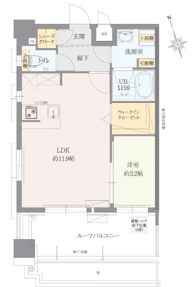 エフパルク大橋 間取り