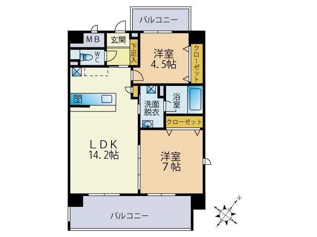 SYKプレミール東那珂 間取り図