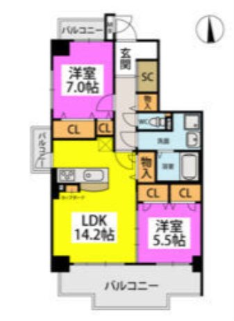 ドゥ・メゾン 間取り