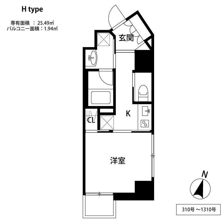 THE天神シティ 間取り