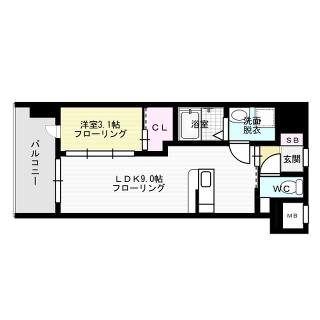 モダンパラッツォ大濠公園Ⅱ 間取り
