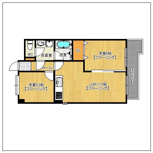 ダイアパレス薬院 間取り