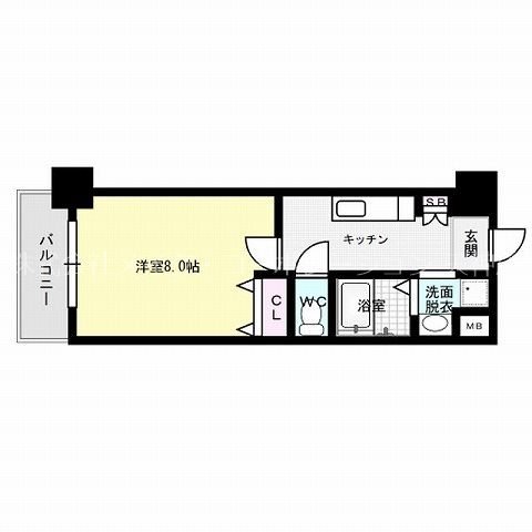 CLUB　ORIENT　No.105 間取り